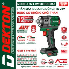 Máy siết bulong sử dụng pin DEKTON M21-IW680PROMAX (chưa pin sạc)