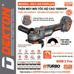 Máy mài tốc độ cao dùng pin DEKTON M21-AG100PLUS (chưa pin sạc)