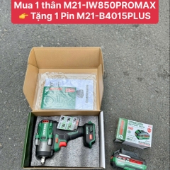 [Tặng 1 Pin 4Ah] Máy siết bulong sử dụng pin DEKTON M21-IW850PROMAX (chưa pin sạc)
