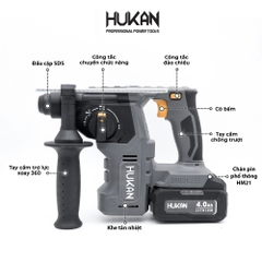 Máy khoan bê tông dùng pin HUKAN HM21-RH2706PLUS (chưa có pin và sạc)