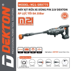 Máy xịt rửa xe dùng pin DEKTON M21-SRX775 (Chưa có pin và sạc)