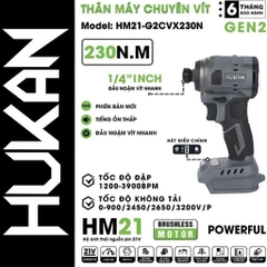 Máy chuyên vít HUKAN HM21-G2CVX230N (chưa có pin và sạc)
