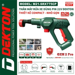 Máy xịt rửa xe dùng pin DEKTON M21-SRX775CP (Chưa có pin và sạc)