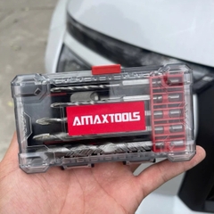 Bộ mũi khoan & đầu vít AMAXTOOLS chất liệu hợp kim thép