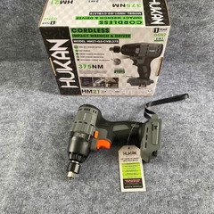 Máy siết bulong pin (đầu 2 trong 1) HUKAN HM21-G2-CVBL375 (chưa có pin sạc)