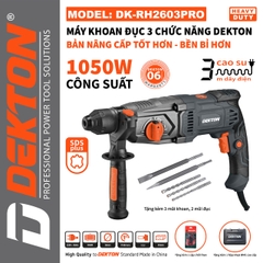 Máy khoan đục 3 chức năng DEKTON DK-RH2603PRO