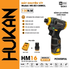 Máy chuyên vít búa dùng pin HUKAN HK-EC130MCL