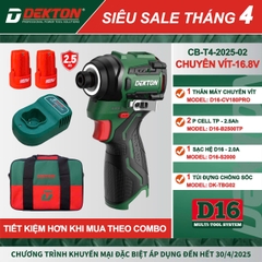 Máy chuyên vít 16.8V DEKTON D16-CV180Pro (chưa pin sạc)