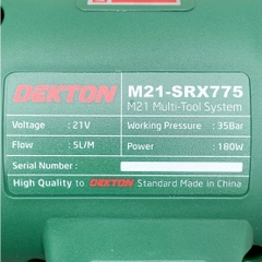 Máy xịt rửa xe dùng pin DEKTON M21-SRX775 (Chưa có pin và sạc)