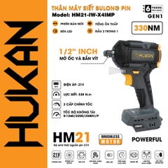 Máy siết bulong dùng pin HUKAN HM21-IW-X4IMP (chưa có pin sạc)