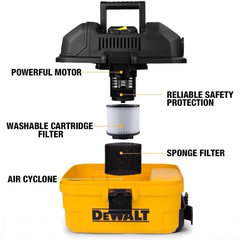 Máy hút bụi di động 3 chức năng ướt/khô/thổi 15 lít DEWALT DXV15T
