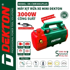 Máy rửa xe điện DEKTON DK-CWR3001PLUS (CHỈNH ÁP) CÓ CHỐNG GIẬT