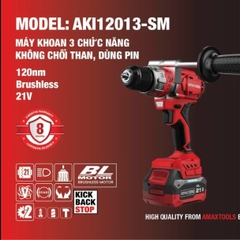 Máy khoan dùng pin M21 AMAXTOOLS AKI12013SM2 (chưa có pin sạc)