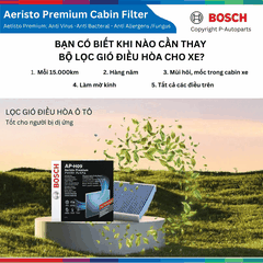 Lọc gió điều hòa BOSCH Aeristo 0986AF4512, SUZUKI XL7 đời xe 2020 đến nay, lọc gió máy lạnh XL7
