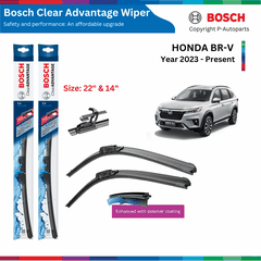 Bộ gạt mưa BOSCH Clear Advantage 22" & 14", HONDA BRV đời xe 2023 đến nay