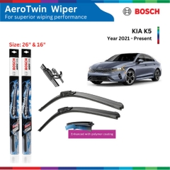 Bộ gạt mưa BOSCH AeroTwin 26 & 16 inch, cho KIA K5 đời xe 2021 đến nay, gạt nước KIA K5 Phụ Tùng