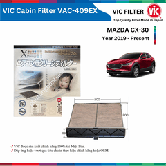 Lọc gió điều hòa VIC Cabin Filter EX, MAZDA CX-30 CX30 đời xe 2019 đến nay, lọc bụi mịn PM2.5