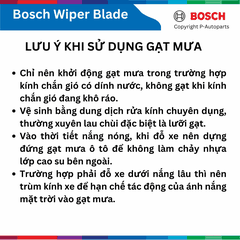Bộ gạt mưa BOSCH AeroTwin Euro Set A430S 24" & 21", LAND ROVER Ranger Rover Evoque đời xe 2011 đến 2018