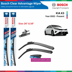 Bộ gạt mưa BOSCH AeroTwin 26 & 16 inch, cho KIA K5 đời xe 2021 đến nay, gạt nước KIA K5 Phụ Tùng