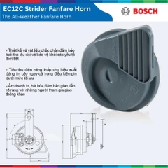 Bộ còi sên điện tử 12V BOSCH H3F Digital Fanfare 0986AH0601, Còi sên điện tử siêu bền Bosch H3F  Phụ Tùng
