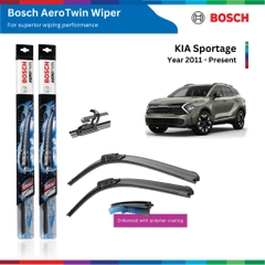 Bộ gạt mưa BOSCH AeroTwin, KIA Sportage, đời xe từ 2011 đến nay, phụ tùng Bosch Cao Su