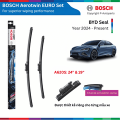 Bộ gạt mưa BOSCH AeroTwin 24" & 19" xe BYD Seal đời 2024 đến nay