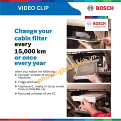 Lọc gió điều hòa than hoạt tính BOSCH Aeristo Plus, Mercedes Benz C Class, đời xe 2016 đến nay