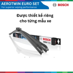 Bộ gạt mưa BOSCH AeroTwin Euro Set A398S 24" & 18", MAZDA CX-8 CX8 đời xe 2019 đến nay, gạt nước CX8