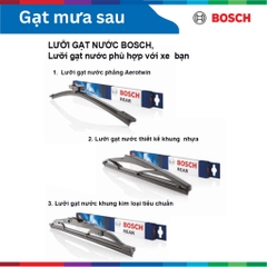 Gạt mưa sau BOSCH Rear H290 12" xe TOYOTA Fortuner đời xe 2005 đến nay