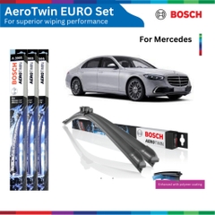Bộ gạt mưa BOSCH AEROTWIN EURO SET A843S 22" & 22", MERCEDES BENZ C240 đời xe 2008 đến nay