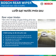 Gạt mưa sau BOSCH Rear H275 11", HYUNDAI i10 đời xe 2013 đến nay, gạt sau i10