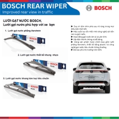 Gạt mưa sau BOSCH Rear H275 11", HYUNDAI i10 đời xe 2013 đến nay, gạt sau i10