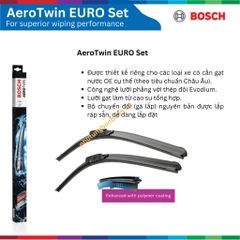 Bộ gạt mưa BOSCH AEROTWIN EURO SET A843S 22" & 22", MERCEDES BENZ C240 đời xe 2008 đến nay