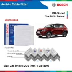 Lọc gió điều hòa BOSCH Aeristo 1987435133, KIA Sonet đời xe 2021 đến nay