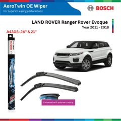 Bộ gạt mưa BOSCH AEROTWIN EURO SET A843S 22" & 22", MERCEDES BENZ C240 đời xe 2008 đến nay