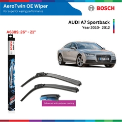 Bộ gạt mưa BOSCH AeroTwin Euro Set A638S 26" & 21",xe AUDI A7 Sportback đời xe 2010 đến 2012, gạt nước A7