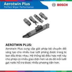 Bộ gạt mưa BOSCH AeroTwin Plus 24" & 20" xe AUDI A4 đời 2011 đến nay