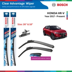 Bộ gạt mưa BOSCH Clear Advantage 26" & 18", Honda HRV, Honda HR-V, đời xe 2017 đến nay, gạt nước HRV