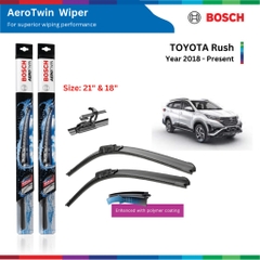Bộ gạt mưa BOSCH AeroTwin 21" & 18", TOYOTA Rush đời xe 2018 đến nay, gạt nước Rush