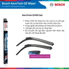 Bộ gạt mưa BOSCH AEROTWIN EURO SET A843S 22" & 22", MERCEDES BENZ C240 đời xe 2008 đến nay