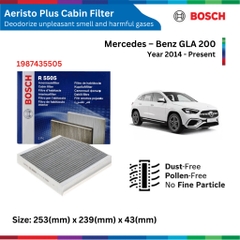 Lọc gió điều hòa BOSCH Aeristo Plus, FORD EcoSport đời xe 2013 đến nay, than hoạt tính