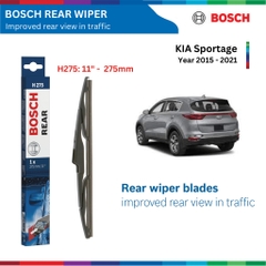 Gạt mưa sau BOSCH Rear H275 11", KIA Sportage đời xe từ 2015 đến 2021, gạt sau xe Sportage