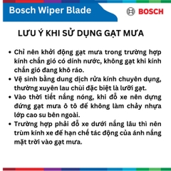 [Sỉ-Lẻ] Gạt mưa sau BOSCH Aero Rear, phù hợp các dòng xe Nhật Hàn, gạt nước sau Bosch