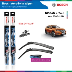 Bộ gạt mưa BOSCH AeroTwin, NISSAN X-Trail, Xtrail đời xe 2007 đến nay