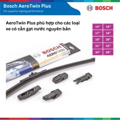 Bộ gạt mưa BOSCH AEROTWIN EURO SET A843S 22" & 22", MERCEDES BENZ C240 đời xe 2008 đến nay