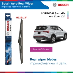 Gạt mưa sau BOSCH Aero Rear 12" 13", HYUNDAI SantaFe đời xe từ 2010 đến nay, gạt sau SantaFe