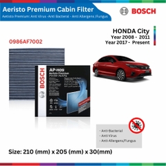 Lọc gió điều hòa BOSCH Aeristo Premium xe NISSAN Sunny đời 2013 đến 2021