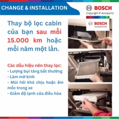 Lọc gió điều hòa BOSCH Aeristo 0986AF5541, KIA Morning Picanto đời xe 2004 đến 2017, lọc gió Morning