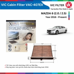 Lọc gió điều hòa VIC Cabin Filter EX, MAZDA 6 đời xe 2016 đến nay, lọc bụi mịn PM2.5