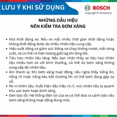 Bơm xăng Bosch Fuel Pump 0580464124 xe Suzuki Carry đời xe 2019 về trươc